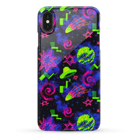 Faux Retro Arcade Carpet Pattern Phone Case