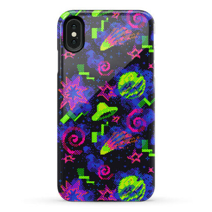 Faux Retro Arcade Carpet Pattern Phone Case