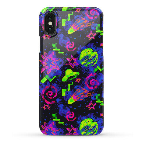 Faux Retro Arcade Carpet Pattern Phone Case