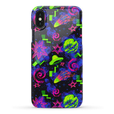 Faux Retro Arcade Carpet Pattern Phone Case