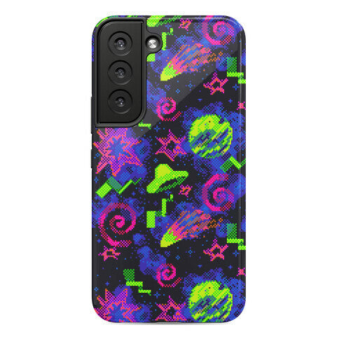 Faux Retro Arcade Carpet Pattern Phone Case
