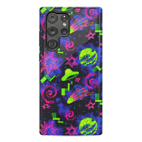 Faux Retro Arcade Carpet Pattern Phone Case