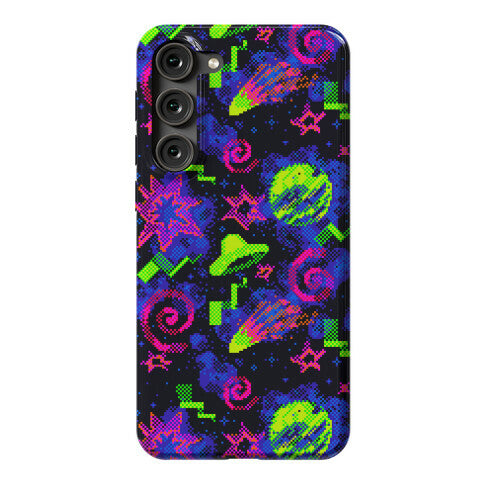 Faux Retro Arcade Carpet Pattern Phone Case