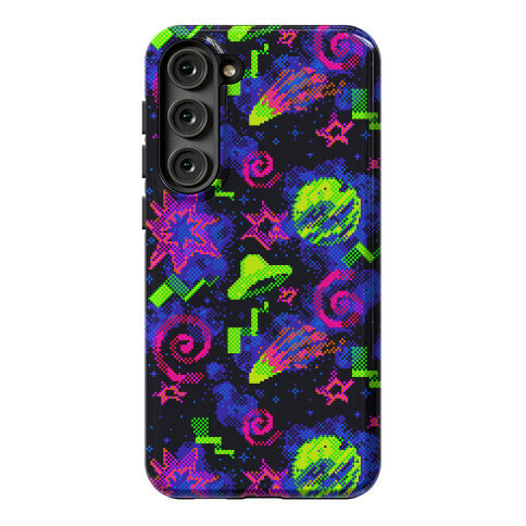 Faux Retro Arcade Carpet Pattern Phone Case