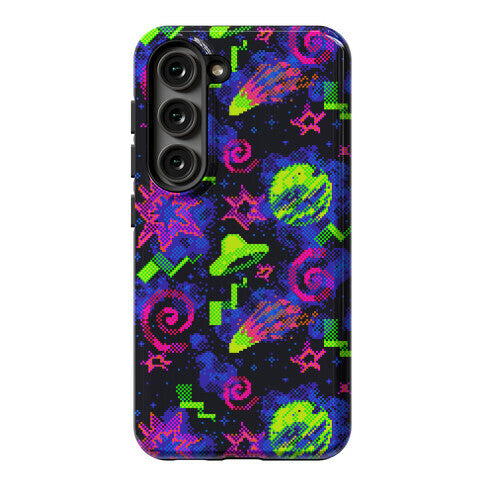 Faux Retro Arcade Carpet Pattern Phone Case