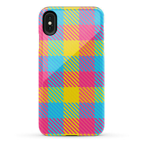 Pan Pride Flag Plaid  Phone Case