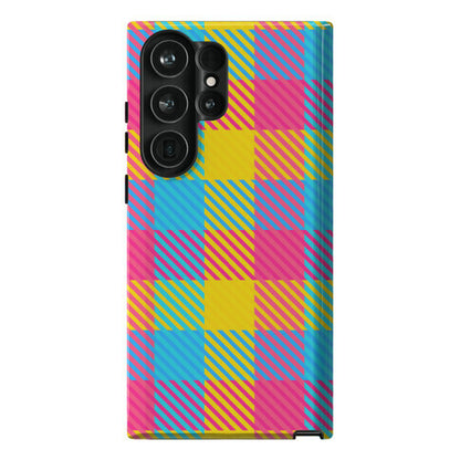 Pan Pride Flag Plaid  Phone Case