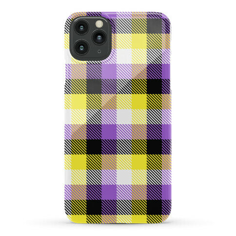 Nonbinary Pride Flag Plaid Phone Case