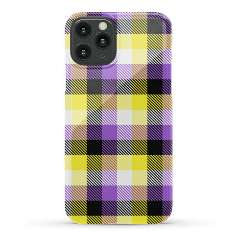 Nonbinary Pride Flag Plaid Phone Case