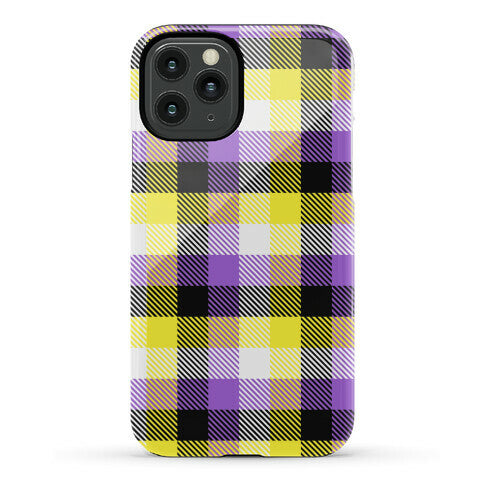 Nonbinary Pride Flag Plaid Phone Case
