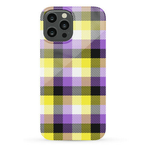 Nonbinary Pride Flag Plaid Phone Case