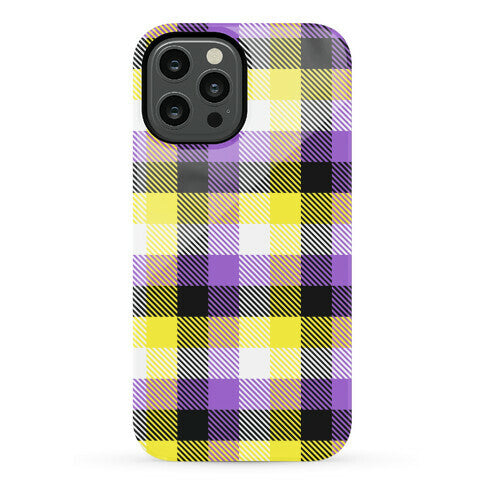 Nonbinary Pride Flag Plaid Phone Case