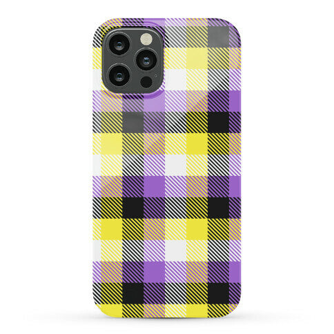 Nonbinary Pride Flag Plaid Phone Case