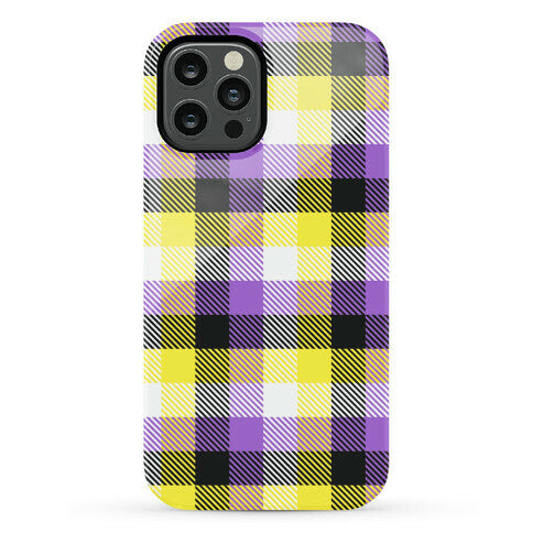 Nonbinary Pride Flag Plaid Phone Case