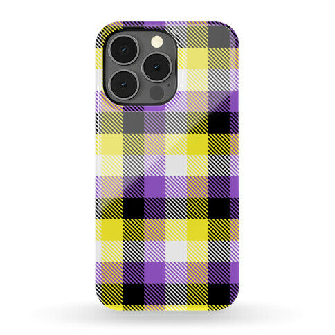 Nonbinary Pride Flag Plaid Phone Case