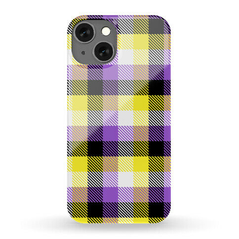 Nonbinary Pride Flag Plaid Phone Case