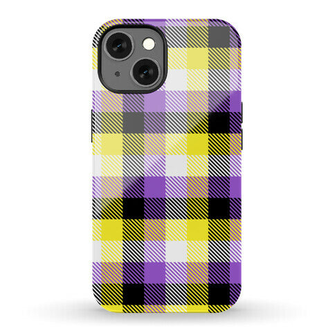 Nonbinary Pride Flag Plaid Phone Case