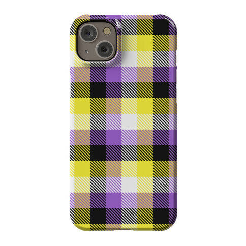 Nonbinary Pride Flag Plaid Phone Case