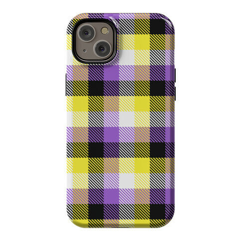 Nonbinary Pride Flag Plaid Phone Case