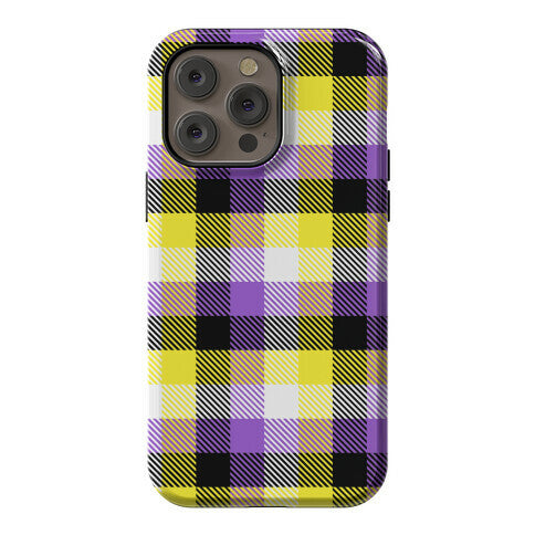 Nonbinary Pride Flag Plaid Phone Case