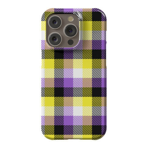 Nonbinary Pride Flag Plaid Phone Case
