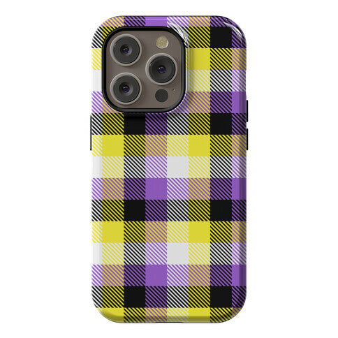 Nonbinary Pride Flag Plaid Phone Case