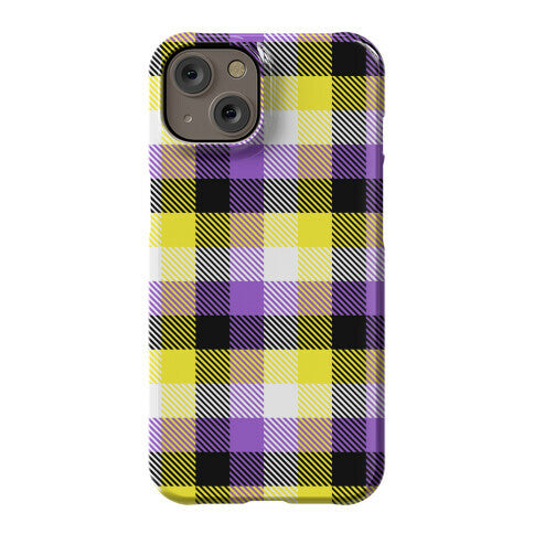 Nonbinary Pride Flag Plaid Phone Case