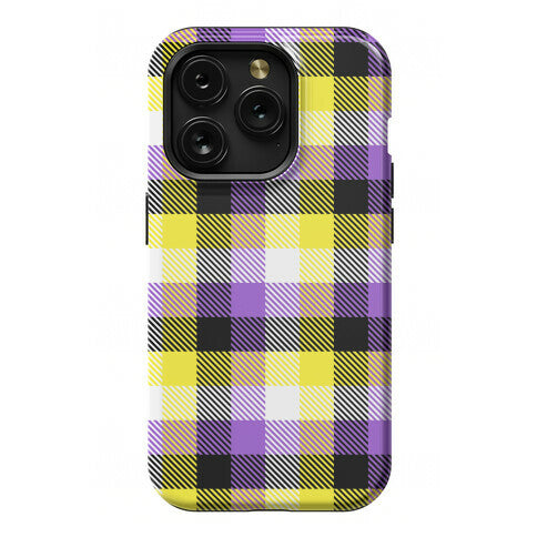 Nonbinary Pride Flag Plaid Phone Case