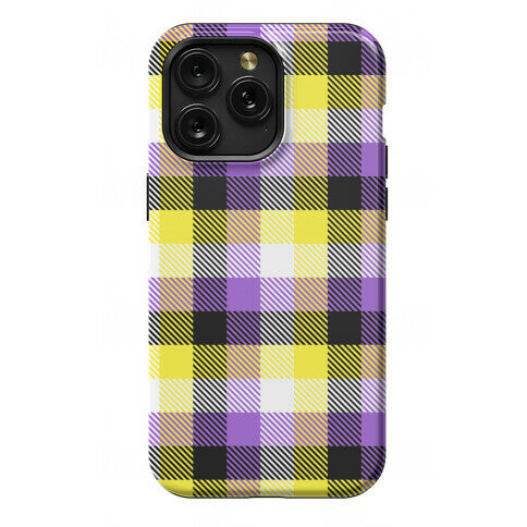 Nonbinary Pride Flag Plaid Phone Case