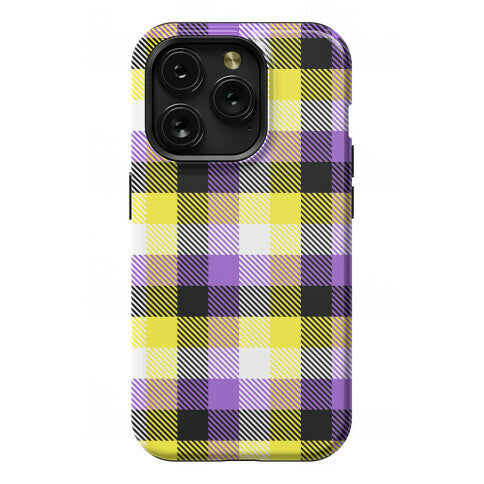 Nonbinary Pride Flag Plaid Phone Case