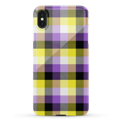 Nonbinary Pride Flag Plaid Phone Case