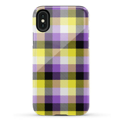 Nonbinary Pride Flag Plaid Phone Case