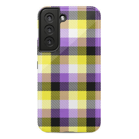 Nonbinary Pride Flag Plaid Phone Case