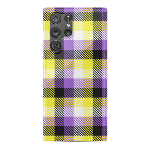 Nonbinary Pride Flag Plaid Phone Case