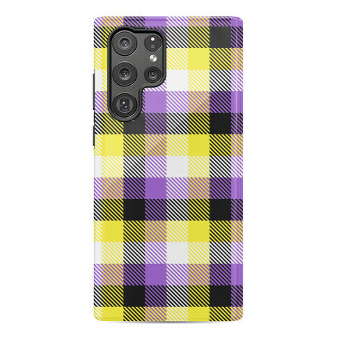Nonbinary Pride Flag Plaid Phone Case
