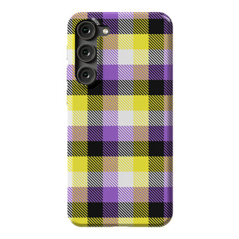 Nonbinary Pride Flag Plaid Phone Case
