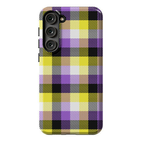 Nonbinary Pride Flag Plaid Phone Case