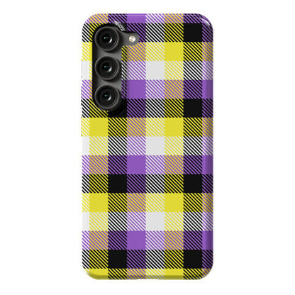 Nonbinary Pride Flag Plaid Phone Case