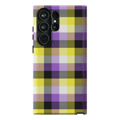 Nonbinary Pride Flag Plaid Phone Case