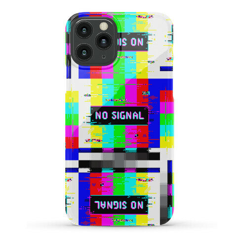 Glitchy No Signal Bars Phone Case