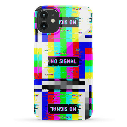 Glitchy No Signal Bars Phone Case