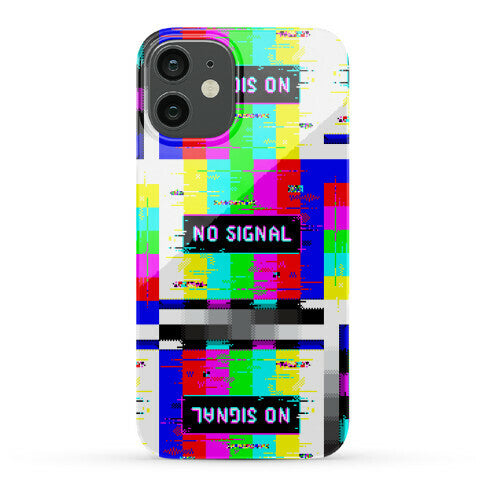 Glitchy No Signal Bars Phone Case