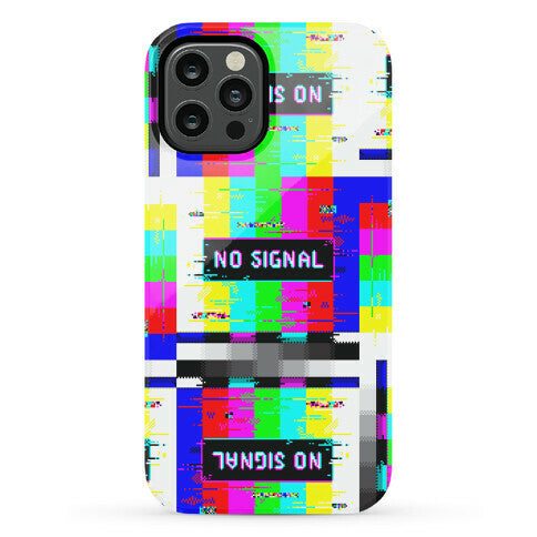 Glitchy No Signal Bars Phone Case