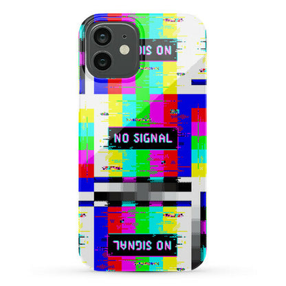 Glitchy No Signal Bars Phone Case