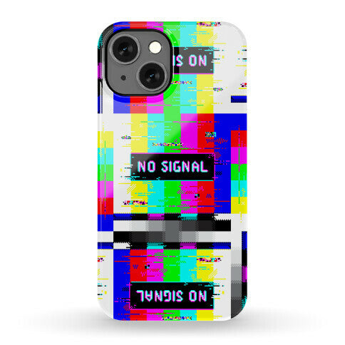 Glitchy No Signal Bars Phone Case