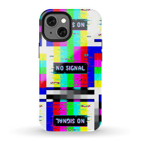 Glitchy No Signal Bars Phone Case