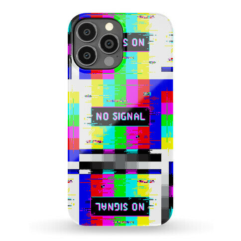 Glitchy No Signal Bars Phone Case