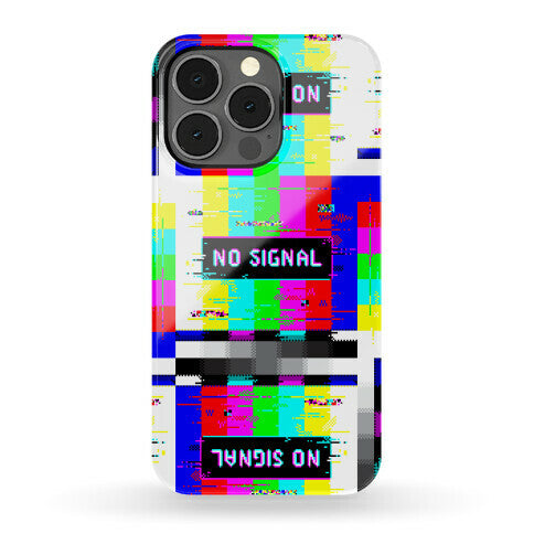 Glitchy No Signal Bars Phone Case