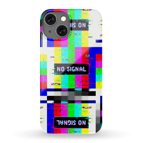 Glitchy No Signal Bars Phone Case