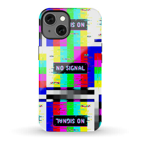 Glitchy No Signal Bars Phone Case